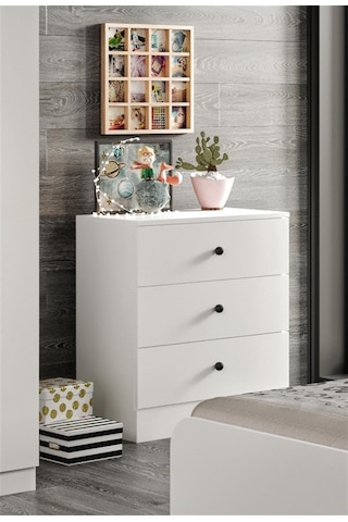 Akasya 3 Çekmeceli Şifonyer