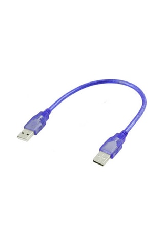 30cm - Usb 2.0 Erkek Erkek Kablo - Iki Ucu Usb Kısa Kablo
