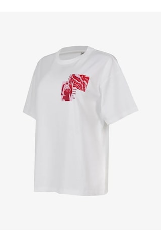 New Balance Wnt1636-wt Lifestyle Kadın Tshirt Beyaz