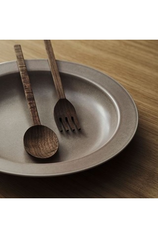 Ikea Stockholm 2025 Servis Takımı, Ceviz, 31 Cm, 2 Parça
