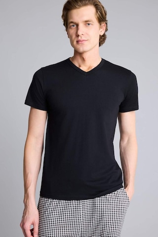 Defacto Slim Fit Dar Kesim V Yaka Üst L4884az26spbk27 Siyah-bk27