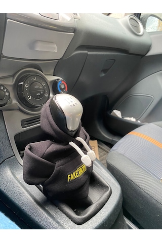 Vites Poları - Her Araca Uyumlu Vites Süsü Vites Araç Aksesuarı Siyah Renk Fake Taxi Logolu