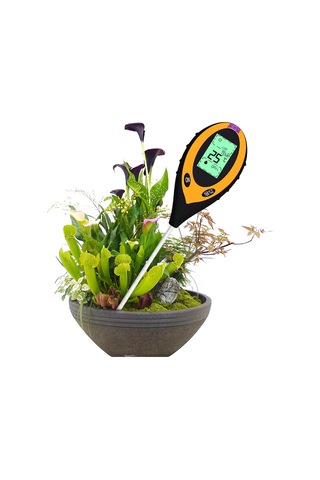 Wmlbk 4'ü 1 Arada Toprak Test Cihazı, Nem Ölçüm Cihazı, Bitki Toprağı, Bahçe, Çiftlik, Çim İçin Nem Ölçer, 0