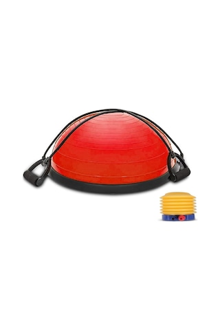T181-k Bosu Ball Yarim Denge Topu Pilates Aleti Direnc Lastikli Pompa Dahildir