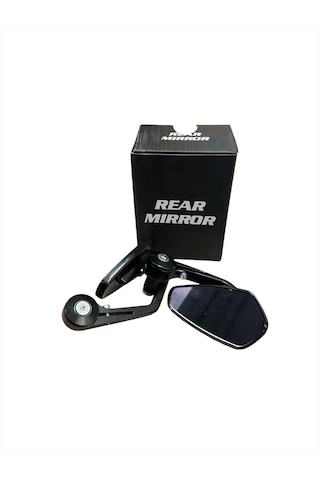 Motosiklet Gidon Aynası Köşeli Siyah Siyah