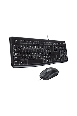 Logitech Mk120 Usb Q Siyah Kablolu Klavye + Mouse Set