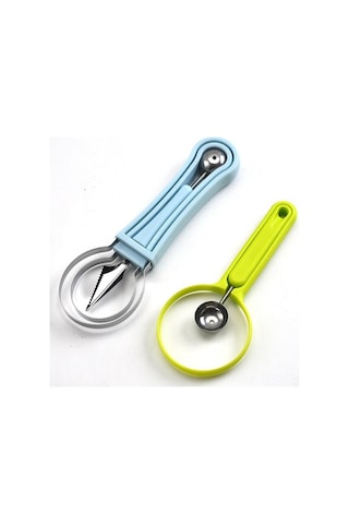 Besthome1 Ev Kullanımı Pratik Paslanmaz Çelik Meyve Kesici Seti: 3'lü, Yeşil Kutu, Mutfak Aleti, Toptan Alım Diğer