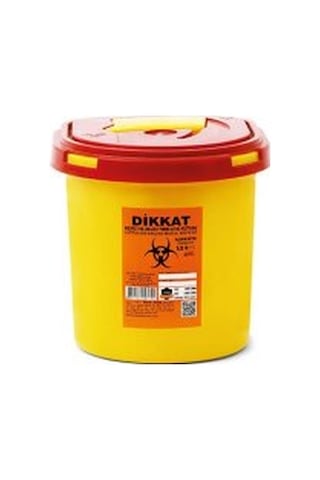 Enfekte Tıbbi Atık Kovası - 1.3 Lt Mint