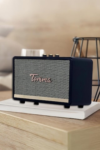 Torima D35 Nostalji Kablosuz Bluetooth Hoparlör Siyah