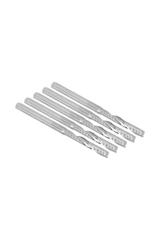 Youmex 5 Adet Tungsten Çelik Spiralli Freze: 3.175mm Uç, 22mm Blok Uzunluğu - Ahşap Oyma Aksesuarı, Keskin Ve Dayanıklı