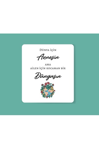Anneler Günü 4 Lü Tebrik Kartı Hediye Kartı Not Kartı