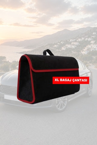 Volvo S60 Uyumlu Koltuk Yastığı Siyah Renk Bagaj Çantası Lüks Model