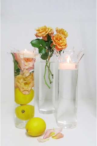 Missi Üfleme Cam Ruf Yaka Vazo 28 Cm