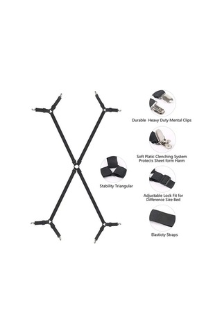 Flybuy Yatak Yatak Tutucular Tutucu Str Siyah-12 Klips-tutucu Klipsler Klipsle Kaymaz Kapak Gereçleri Ev Elemanları Elastik 8/12 47125189 Zg Çok Renkli