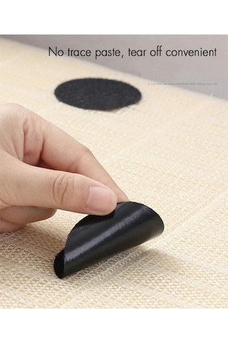 Halı Paspas Sandalye Minderi Merdiven Halısı Kaydırmaz Sabitleme Yapışkanlı Cırt Cırt Bant - 10 Adet