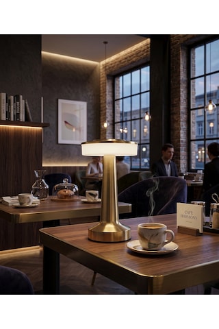 Cata Ct 8435 Oslo Gold Kasa Şarjlı Masa Lambası 3 Renk