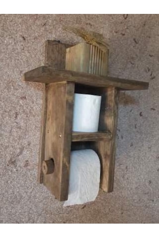 Umuthome Desing Ahşap Tuvalet Kağıtlığı.