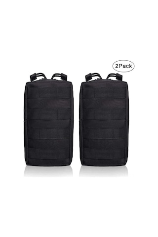 Geeksen Kampanya Siyah Askeri Kemer Çantası - Hafif, Dayanıklı Outdoor Spor Çantası, Telefon & Aksesuar Taşıma, 8.7 4.9 2.2 İnç Set Siyah