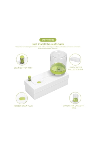 Yaleker "pratik Fırça Temizleme Makinesi - Su Tasarruflu, Hızlı Ve Kolay Kullanım"