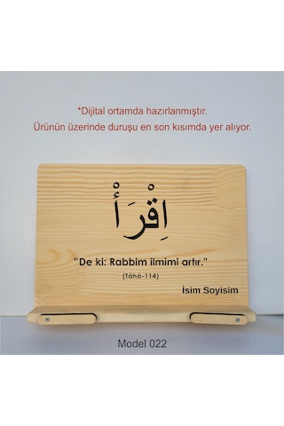 Münzevi Masaüstü Ahşap Rahle/tablet/kitap Tutucu-model022