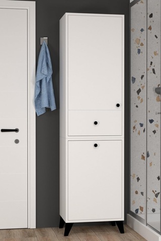Umay Sepetli Modern Banyo Dolabı Çok Renkli