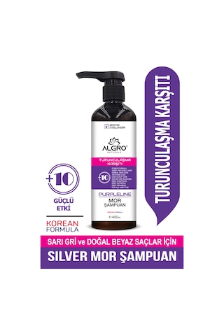 Algro Turunculaşma Karşıtı Silver Mor Şampuan 400 ML
