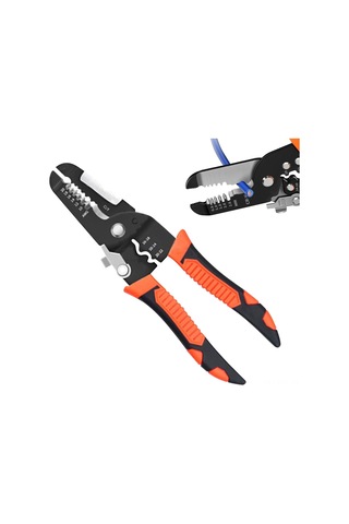 Hangfox Endüstriyel Elektrikçi Pense - 8 İnç Çok Fonksiyonlu Kablolu Kabloları Soyma, Kesme Ve Presleme Aleti