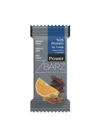 Zbarz Power Portakal Kakao Yer Fıstıklı Protein Bar 12 x 35 G