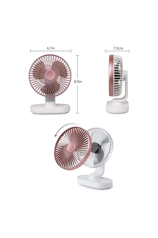 Masa Üstü Soğutucu Fan Vantilatör Ultra Sessiz Ultra Güçlü Yeni Nesil Soğutucu Otomatik Dönen Başlık
