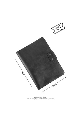 Bags Prime Organizer Tablet Kılıfı 15" İnç İpad Pro & İpad Air Evrak Çantası - Siyah