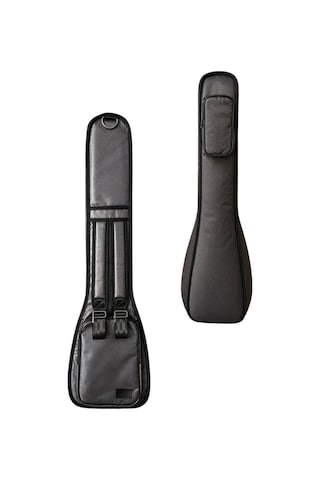Bağlama Çantası 1900 Denye Gri Su Geçirmez Pedli Soft Case Kısa Sap Saz Kılıfı