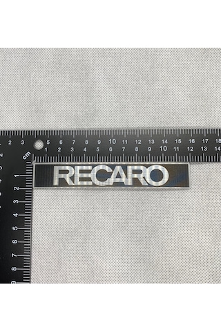 Recaro Gümüş Siyah Kendinden Yapışkanlı Etiket