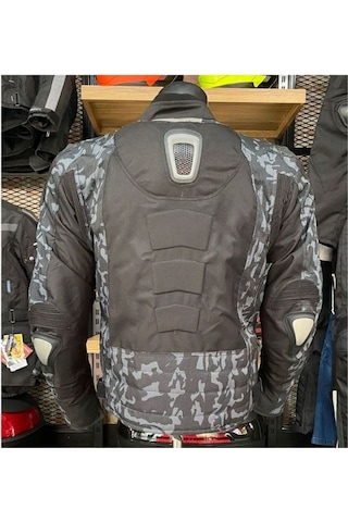 Motoanl Motosiklet Montu Ce Onaylı Reflektörlü 4 Mevsim Maxdura Kumaş Hörgüçlü Model Motor Mont Camo