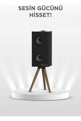 Kablosuz Hoparlör 24w Çift Sürücü, 3000mah Batarya, Taşınabilir Ayaklı Speaker