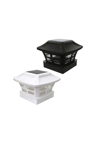 Mufunye Güneş Enerjili 4 İnçlu Antik Bronz Bahçe Direk Lambası - 6-12 Saat Sürekli Aydınlatma, Kolay Kurulum, İki Renk Seçeneği