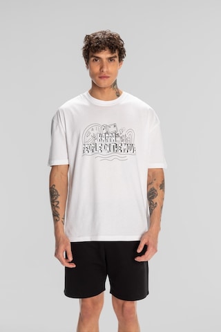 Kappa Logo Fred Erkek T-shirt-beyaz