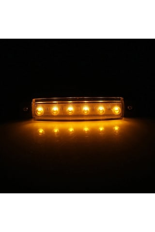 12 Volt Parmak Led Lamba - 10 Adet Sarı