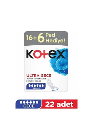 Kotex Ultra Dev Eko Gece 22'li 5 Adet