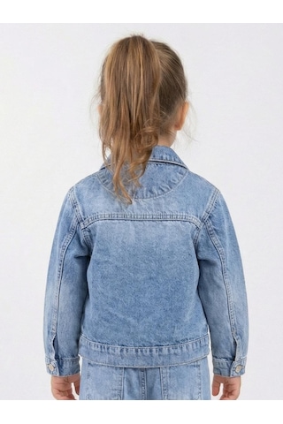Xo Kids Kız Çocuk Ceket 1-4 Yaş 26173 Mavi