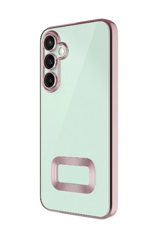 Galaxy Uyumlu A26 Kılıf Kamera Korumalı Logo Gösteren Hptk Omega Kapak - Rose Gold Rose Gold