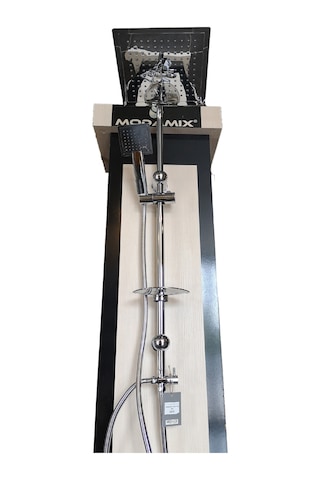 Modamix Dubai Flat Tepe Duş Seti Krom