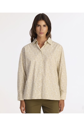 Yargıcı Boyfriend Gömlek Yaka Uzun Kol Gömlek 25kkgm6005x 017 Bej