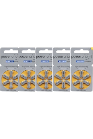 Powerone 10 Numara Işitme Cihazı Pili 5 Paket 30 Adet