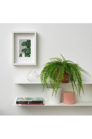 Ikea Fejka Saksılı Yapay Eğrelti Otu 47 Cm Marul Yeşili Siyah Gri Gri - yeşil