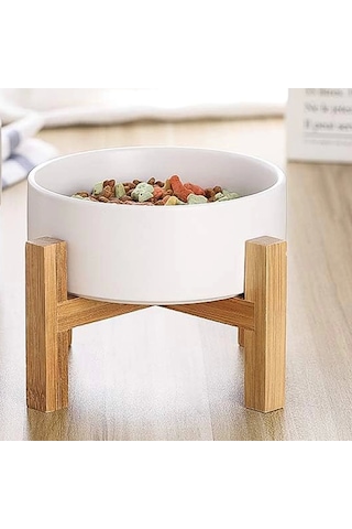 Matgo Pati Çam Ağacı Kedi Köpek Beslenme Mama Su Kabı Seramik Kaseli 500 ML