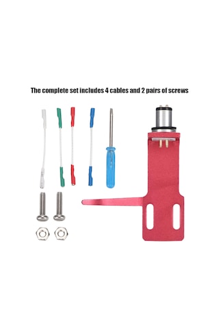 Hfambition Alüminyum Zarfli Kaliteli Fonograf Mıkrofon Stantı - 4 Kablolu, 2 Vida Çifti, Kolay Montajlı, Üst Düzey Cihazlar İçin Diğer