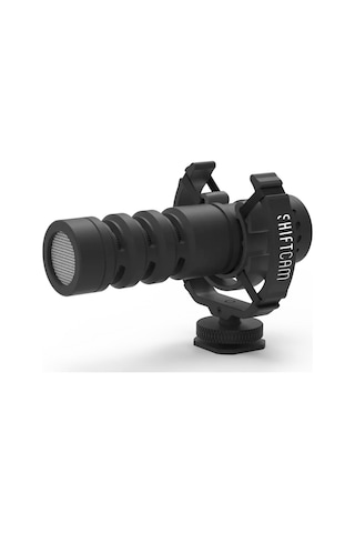 Shiftcam Promic Shotgun Süper Kardioid Mikrofon, Telefon Uyumlu, 3.5mm Jak, Düşük Gürültü, Canlı Yay