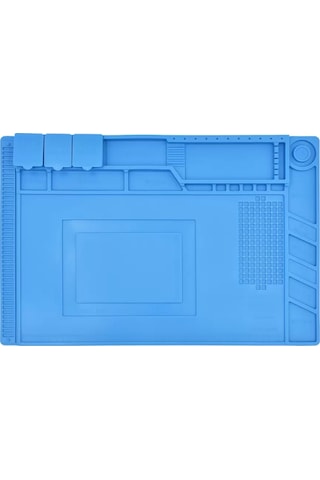 Isıya Dayanıklı Silikon Tamir Onarım Lehim Matı Pedi Magnetli-antistatik 45x30 Cm , Tamir Matı