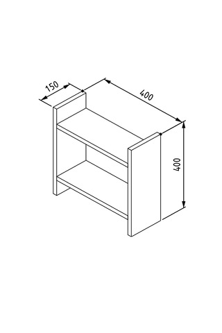 Buse Tezgah Üstü Raf Kırmızı