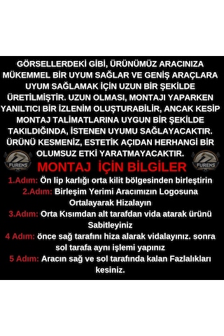 Opel Corsa D 2006-2014 Uyumlu H Lip Esnek Ön Lip 2 Parça Karlık Ön Ek Tampon Altı Dill